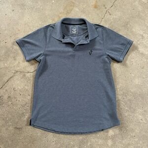 Vice Golf Polo Shirt Mens Medium Gray Activewear Performance Casual Stretch